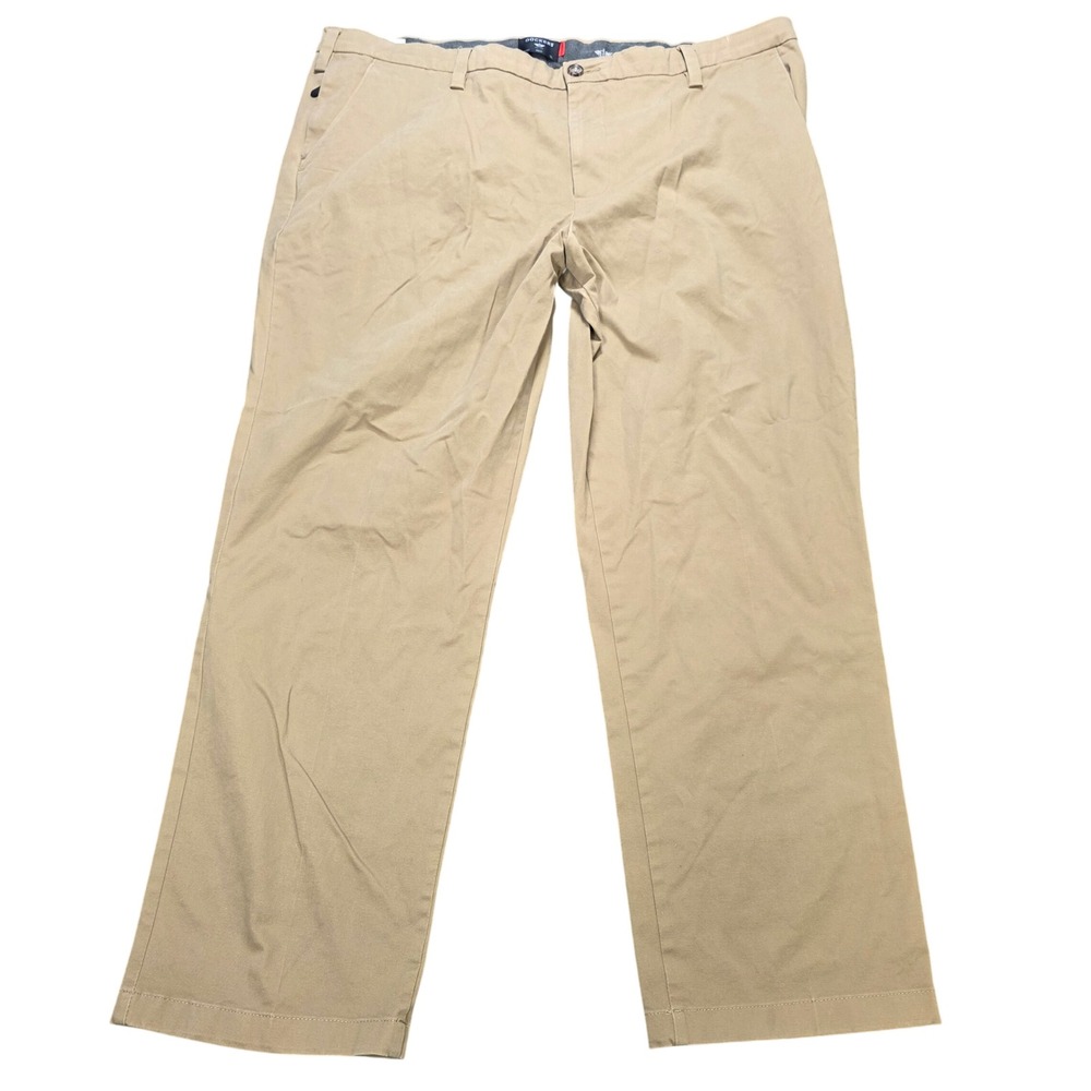 Dockers Smart 360 Flex Chino Pants Men's Size 44×32 Khaki Stretch Button Zip Fly